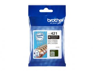 Brother LC421BK - Black - original - ink cartridge - for Brother DCP-J1140DW, MFC-J1010DW, MFC-J1012DW