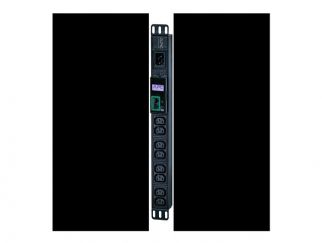 APC Easy Metered Rack PDU EPDU1016M - Power distribution unit (rack-mountable) - AC 200/208/230 V - 3680 VA - Ethernet - input: IEC 60320 C20 - output connectors: 8 (power IEC 60320 C13) - 1U - 2.5 m cord - black - for P/N: AR106V, SCL400RMJ1U, SCL500RMI1