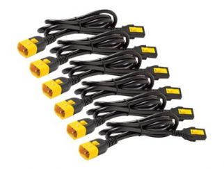 Power Cord Kit (6 ea), Locking, C13 to C14, 0.6m