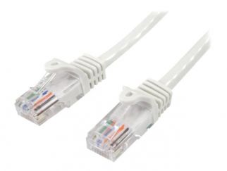 StarTech.com CAT5e Cable - 7 m White Ethernet Cable - Snagless - CAT5e Patch Cord - CAT5e UTP Cable - RJ45 Network Cable - Patch cable - RJ-45 (M) to RJ-45 (M) - 7 m - UTP - CAT 5e - snagless - white