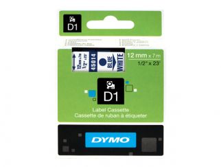 DYMO D1 Tape 12mm Blue on white