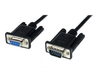 StarTech.com 1m Black DB9 RS232 Serial Null Modem Cable F/M - DB9 Male to Female - 9 pin Null Modem Cable - 1x DB9 (M), 1x DB9 (F), Black - Null modem cable - DB-9 (F) to DB-9 (M) - 1 m - black - for P/N: 1P3FPC-USB-SERIAL, ICUSB2321F, ICUSB2324, ICUSB232