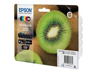 Epson Multipack 202 - 5-pack - black, yellow, cyan, magenta, photo black - original - ink cartridge