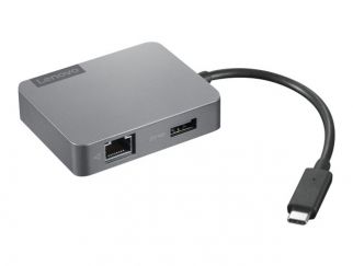 Lenovo Travel Hub Gen2 - Docking station - USB-C - VGA, HDMI - 1GbE - Campus