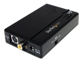 StarTech.com Composite and S-Video to HDMI Converter with Audio - Video converter - composite video, S-video - HDMI - black - VID2HDCON - video converter - black