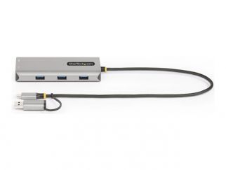 StarTech.com USB-C Multiport Adapter w/Attached USB-C to USB-A Dongle, Dual HDMI (4K30Hz/1080p60Hz), 3x USB-A, Mini Laptop Docking Station, Travel Dock, 1.3ft/40cm Cable - Dual Display M1/M2 MacBook/Windows/Chrome (167B-USBC-MULTIPORT) - Docking station -
