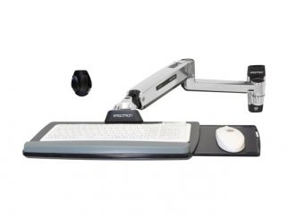 Ergotron LX mounting kit - for keyboard / mouse - polished aluminium