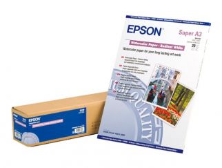 Epson Media, Media, Sheet paper, WaterColor Paper Radiant White, Graphic Arts - Fine Art Paper, A3+, 190 g/m2, 20 Sheets