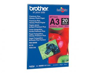 Brother Innobella Premium Plus BP71GA3 - Glossy - A3 (297 x 420 mm) - 260 g/m² - 20 sheet(s) photo paper - for Brother HL-J6000, MFC-J2340, J3540, J3940, J5630, J6580, J6583, J6983, J6995, J6997, J6999