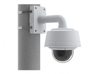 AXIS T91B67 - Camera mounting bracket - pole mountable - indoor, outdoor - white - for AXIS T94A01, T94B02, T94F01, T94K01, T94M01, T94M02, T94T01, T94T02, T94V01