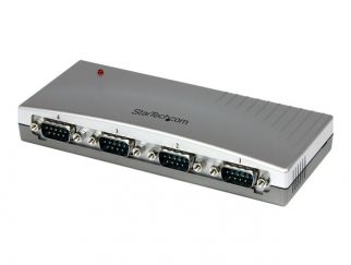 StarTech.com 4 Port USB to Serial RS232 Adapter - DB9M - RS232 Extension - Serial to USB (ICUSB2324) - serial adapter - USB - RS-232 x 4