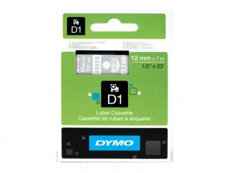 DYMO D1 - label tape - 1 cassette(s) - Roll (1.2 cm x 7 m)