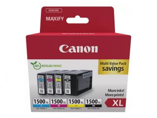 Canon PGI-1500XL BK/C/M/Y Multipack - 4-pack - XL - black, yellow, cyan, magenta - original - ink tank