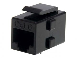 StarTech.com Cat 6 RJ45 Keystone Jack Network Coupler - F/F (C6KEYCOUPLER) - network coupler - black