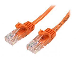 StarTech.com 1m Orange Cat5e / Cat 5 Snagless Patch Cable - Patch cable - RJ-45 (M) to RJ-45 (M) - 1 m - UTP - CAT 5e - riser, snagless - orange