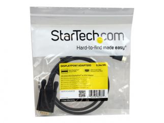 StarTech.com 3 ft Mini DisplayPort to VGA Adapter Cable - mDP to VGA Video Converter - Mini DP to VGA Cable for Mac / PC 1920x1200 - Black (MDP2VGAMM3B) - Video converter - VGA - DisplayPort - black