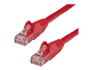 StarTech.com 75ft CAT6 Ethernet Cable, 10 Gigabit Snagless RJ45 650MHz 100W PoE Patch Cord, CAT 6 10GbE UTP Network Cable w/Strain Relief, Red, Fluke Tested/Wiring is UL Certified/TIA - Category 6 - 24AWG (N6PATCH75RD) - Patch cable - RJ-45 (M) to RJ-45 (