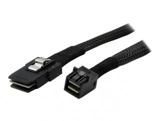 StarTech.com 1m Internal Mini SAS Cable - SFF-8087 to SFF-8643 - Mini SAS to Mini SAS (SAS87431M) - SAS internal cable - SAS 12Gbit/s - Mini SAS (SFF-8087) (P) to 4 x Mini SAS HD (SFF-8643) (P) - 1 m - latched, straight connector - black - for P/N: SFF864