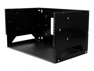 StarTech.com 4U Open Frame Wall Mount Network Rack w/ Built in Shelf - 2-Post Adjustable Depth (12" to 18") Equipment Rack - 75.2lbs (WALLSHELF4U) - rack (wall mount) - 4U