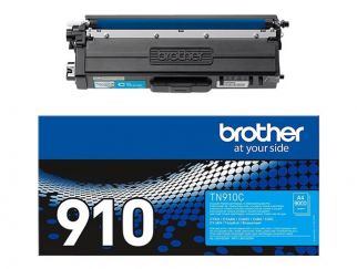 Brother TN910C - Ultra Jumbo - cyan - original - toner cartridge - for Brother HL-L9300, HL-L9310, MFC-L9570