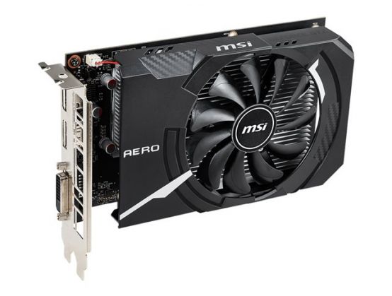 GPU Nvidia GTX1650 Aero ITX OC 4G Fan