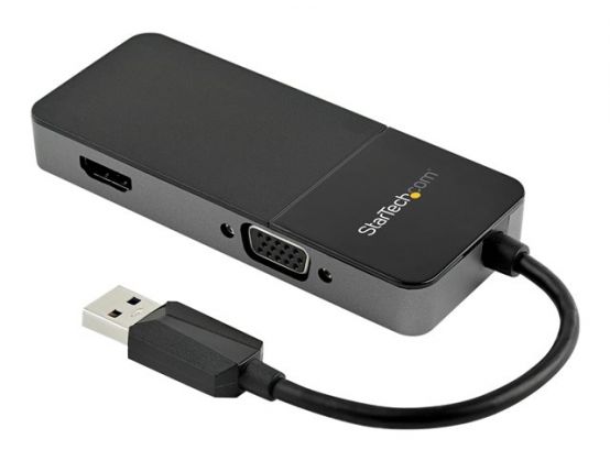 StarTech USB 3.0 to HDMI and VGA Adapter 4K 1080p USB Type A Dual Monitor