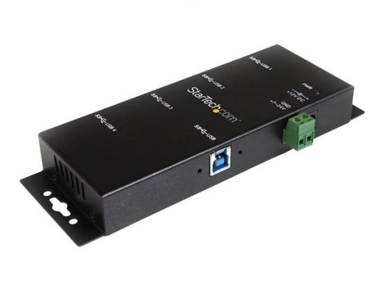 7-Port Industrial-Grade USB 3.0 Hub, DIN Mount