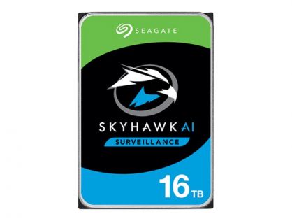 Seagate SkyHawk AI ST16000VE002 - Hard drive - 16 TB - internal - 3.5" - SATA 6Gb/s - buffer: 256 MB - with 3 years Seagate Rescue Data Recovery