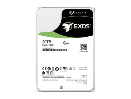 Seagate Exos X20 ST20000NM007D - Hard drive - 20 TB - internal - SATA 6Gb/s - 7200 rpm - buffer: 256 MB
