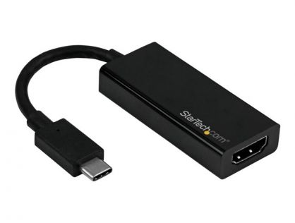 StarTech.com USB-C to HDMI Adapter - USB Type-C to HDMI Converter - 4K 60Hz - External video adapter - USB-C - HDMI - black - for P/N: TB3DK2DPM2, TB3DOCK2DPPD, TB3DOCK2DPPU, TB4CDOCK