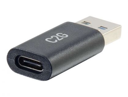 C2G USB C to USB Adapter - SuperSpeed USB Adapter - 5Gbps - F/M - USB adapter - 24 pin USB-C (F) reversible to USB Type A (M) - USB 3.0 - molded - black
