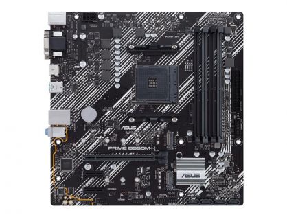 ASUS PRIME B550M-K - Motherboard - micro ATX - Socket AM4 - AMD B550 Chipset - USB 3.2 Gen 1, USB 3.2 Gen 2 - Gigabit LAN - onboard graphics (CPU required) - HD Audio (8-channel)
