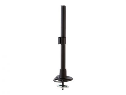 400MM POLE WITH DESK CLAMP AND CABLE GROMMET BLACK