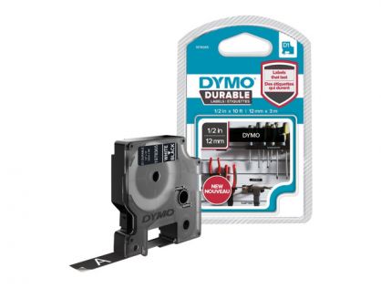DYMO D1 - label tape - 1 cassette(s) - Roll (1.2 cm x 3 m)