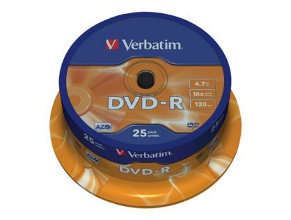 DVD-R X25 SPINDLE 4.7GB 16X SPEED