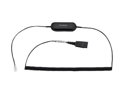 Jabra GN1218 AC Attenuation - Headset cable - Quick Disconnect plug - 2 m - for Cisco IP Phone 78XX, 88XX, BIZ 1500, 2300, 2400