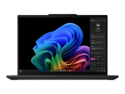 Lenovo ThinkPad T14s Gen 6 21N1 - 180-degree hinge design - Snapdragon X Elite - X1E-78-100 - Win 11 Pro (on ARM) - Qualcomm Adreno - 32 GB RAM - 1 TB SSD TCG Opal Encryption 2, NVMe - 14" IPS 1920 x 1200 - Bluetooth, Wi-Fi 7 - black - kbd: UK - with 1 Ye