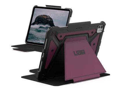 UAG - Flip cover for tablet - rugged - polyurethane (PU) - bordeaux - for Apple 11-inch iPad Pro (M4)