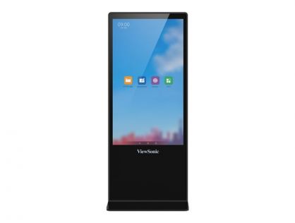 ViewSonic EP5542T - 55" Diagonal Class ePoster Series LED-backlit LCD display - interactive digital signage - with built-in media player and touchscreen (multi touch) - 4K UHD (2160p) 3840 x 2160 - direct-lit LED