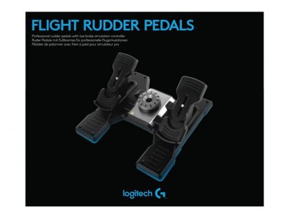 Logitech Flight Rudder Pedals - Pedals - wired - for PC