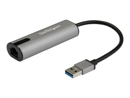 StarTech.com 2.5GbE USB A to Ethernet Adapter, NBASE-T NIC, USB 3.0 Type A 2.5 GbE /1 GbE Multi Speed Gigabit Network, USB 3.1 Laptop to RJ45/LAN, Lenovo X1 Carbon, HP EliteBook/ ZBook - Type-A to Ethernet (US2GA30) - Network adapter - USB 3.0 - 10M/100M/