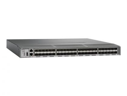 Cisco MDS 9148S - Switch - Managed - 12 x 16Gb Fibre Channel - rack-mountable - with 12x 16 Gbps SW LC SFP+ transceiver
