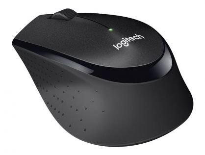 Logitech M330 SILENT PLUS - Mouse - 3 buttons - wireless - 2.4 GHz - USB wireless receiver - black