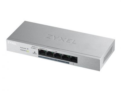 Zyxel GS1200-5HP v2 - Switch - Managed - 1 x 10/100/1000 + 4 x 10/100/1000 (PoE+) - desktop - PoE+ (60 W)