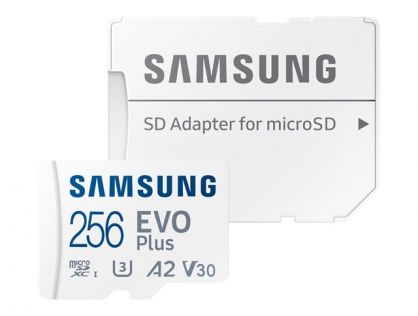 SAMSUNG MICRO SD CARD 256GB EVO PLUS 2021 +SD ADAPTER
