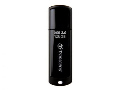 Transcend JetFlash 700 - USB flash drive - 128 GB - USB 3.0 - black