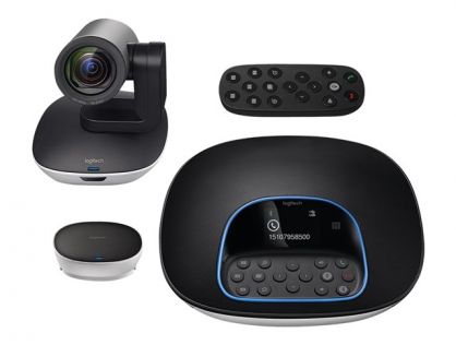 Logitech GROUP  the amazingly affordable videoconferencing system for mid- to large-sized meeting rooms. Optimized for groups of up to 20 people, experience outstanding videoconferencing with crystal-clear audio and HD video thats so awesome everyone in t