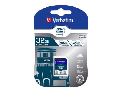 Verbatim PRO - flash memory card - 32 GB - SDHC UHS-I