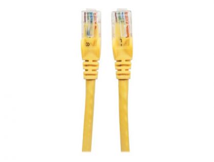 Intellinet Network Patch Cable, Cat6, 20m, Yellow, CCA, U/UTP, PVC, RJ45, Gold Plated Contacts, Snagless, Booted, Lifetime Warranty, Polybag - patch cable - 20 m - yellow