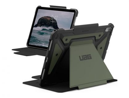UAG - Flip cover for tablet - rugged - polyurethane (PU) - olive - for Apple 11-inch iPad Air (M2)